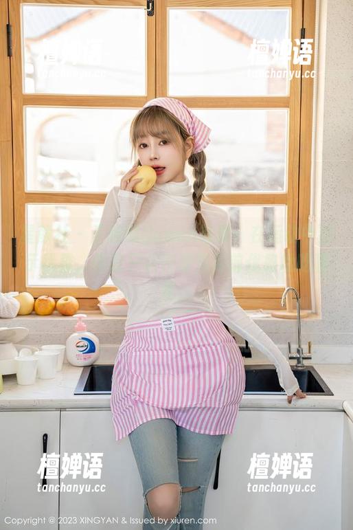 星颜社 - 王婉悠Queen写真：在运动中显示优雅，但我只会在麦当劳前优雅地吃薯条。